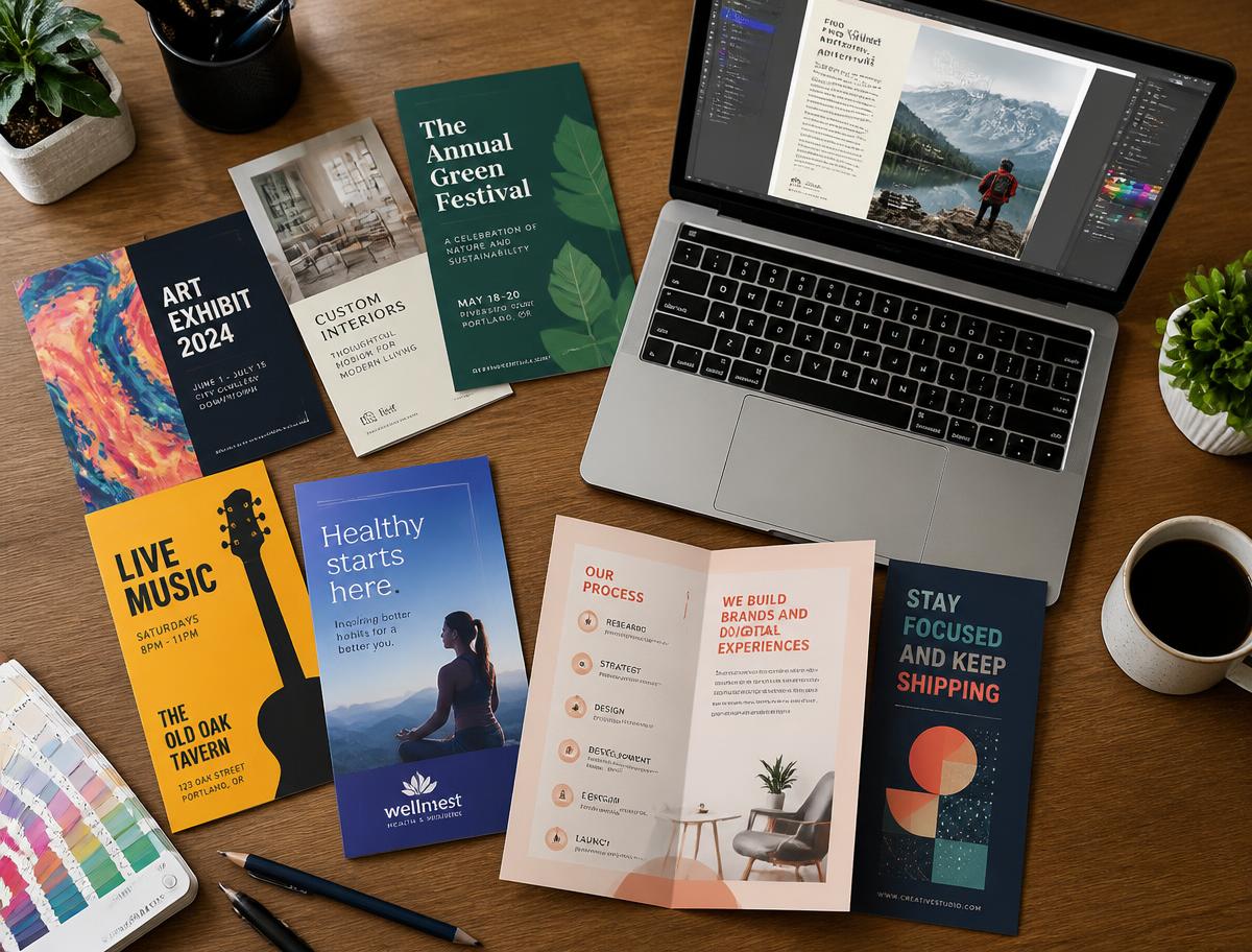 Pamphlets, Flyers & Brochures — Bulk digital printing with print-ready artwork design